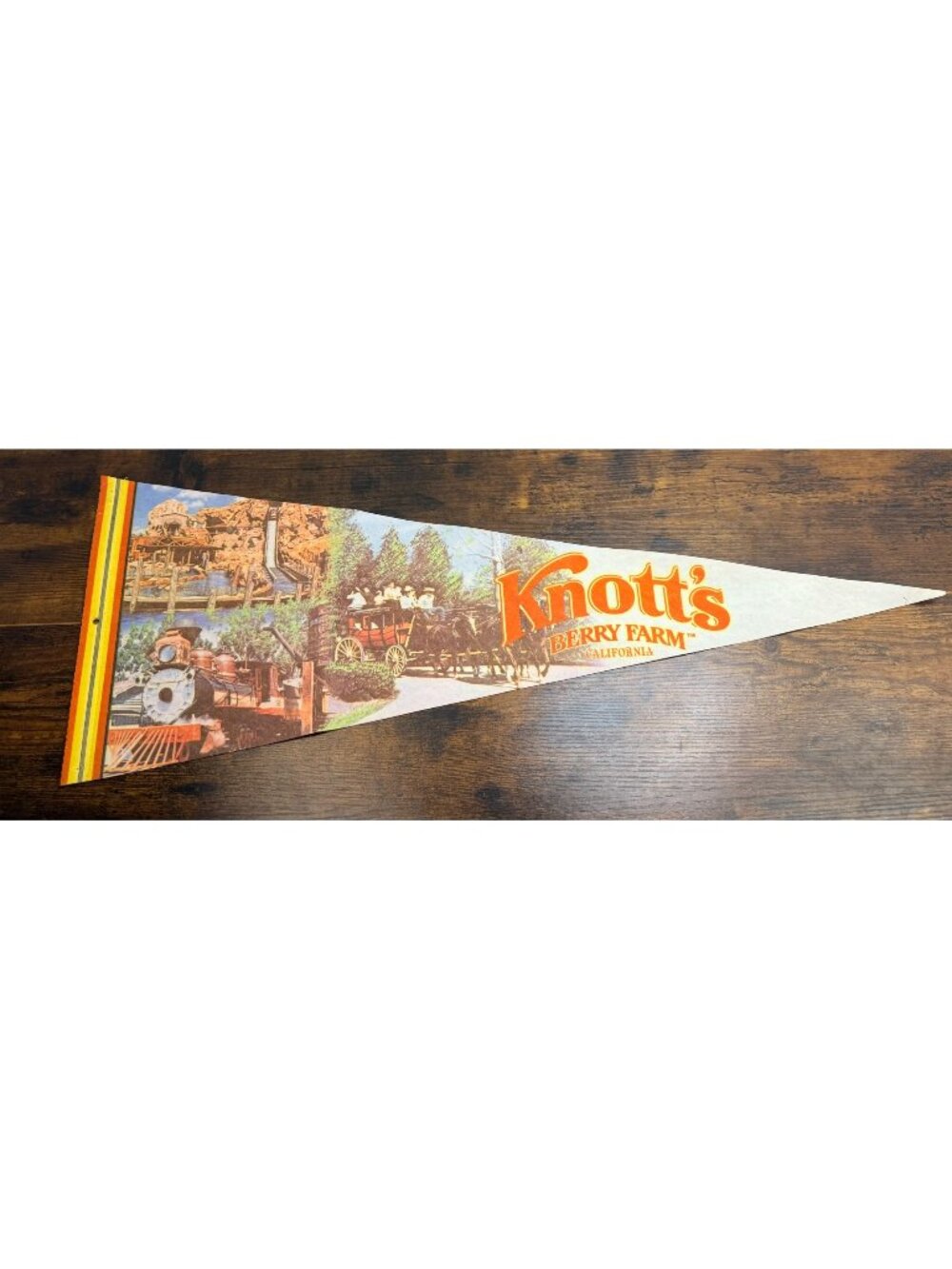 Vintage Collector's Series Knott's Berry Farm, California Pennant 29.5 inches